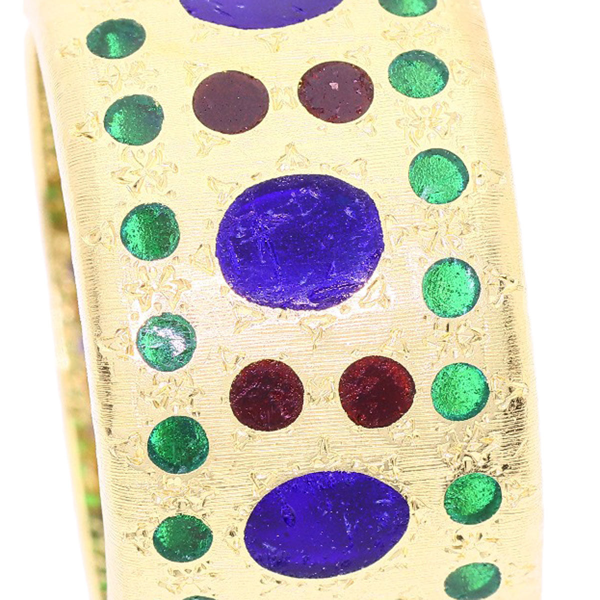 GIANMARIA BUCCELLATI Multi-colored stone Ring K18 Yellow Gold Ladies [Used]