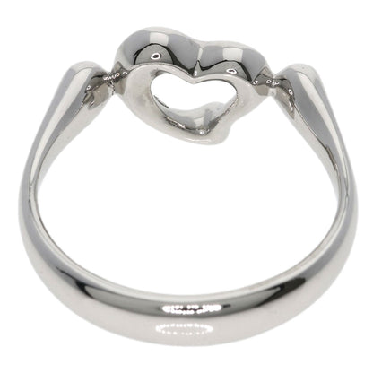 TIFFANY&Co. Open Heart Diamond Ring Platinum PT950 Ladies [Used]