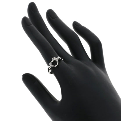 TIFFANY&Co. Open Heart Diamond Ring Platinum PT950 Ladies [Used]