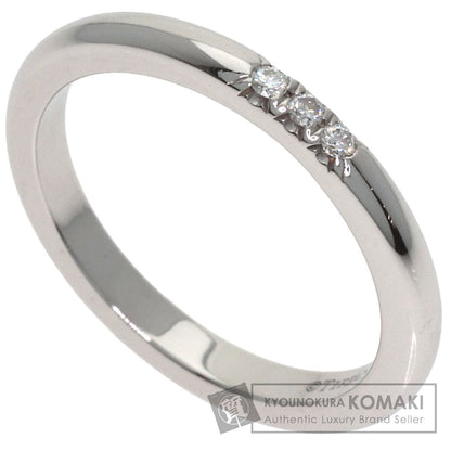 TIFFANY&Co. Forever 3P Diamond Ring Platinum PT950 Ladies [Used]