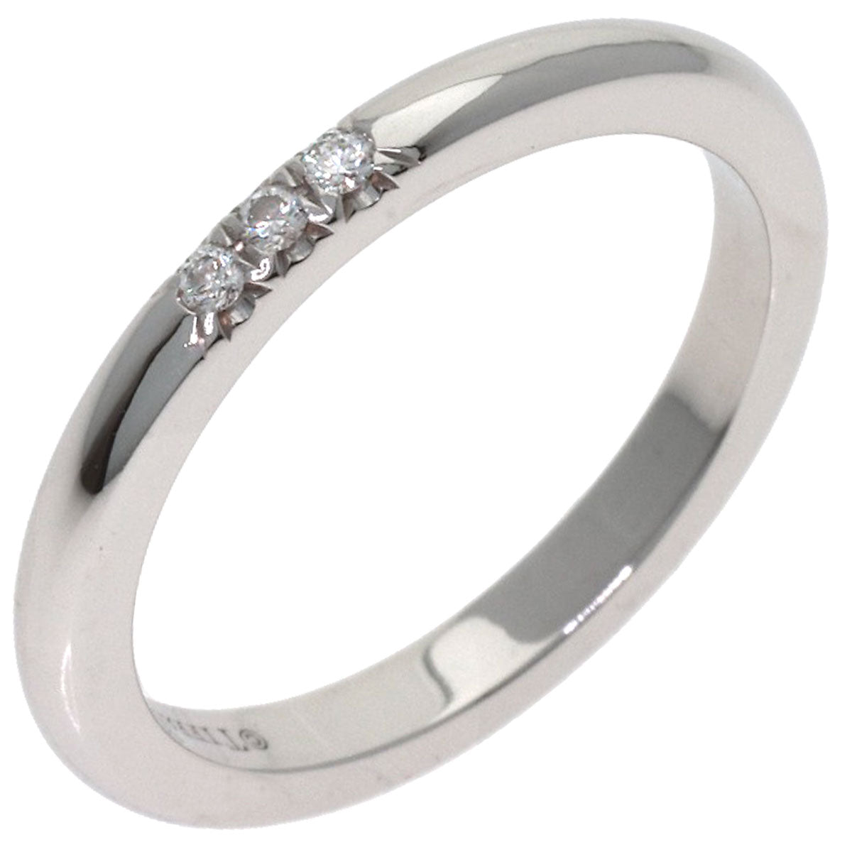 TIFFANY&Co. Forever 3P Diamond Ring Platinum PT950 Ladies [Used]