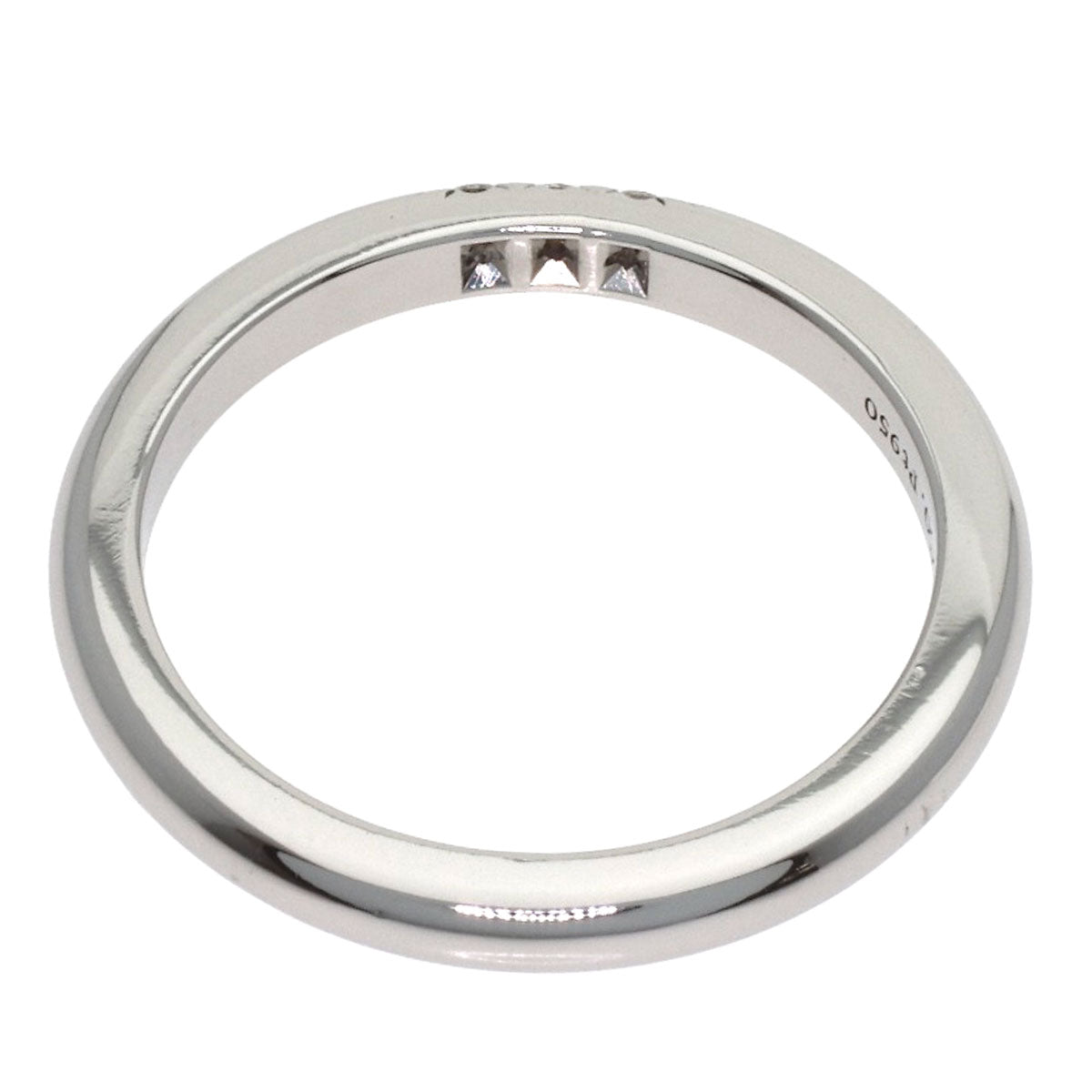 TIFFANY&Co. Forever 3P Diamond Ring Platinum PT950 Ladies [Used]