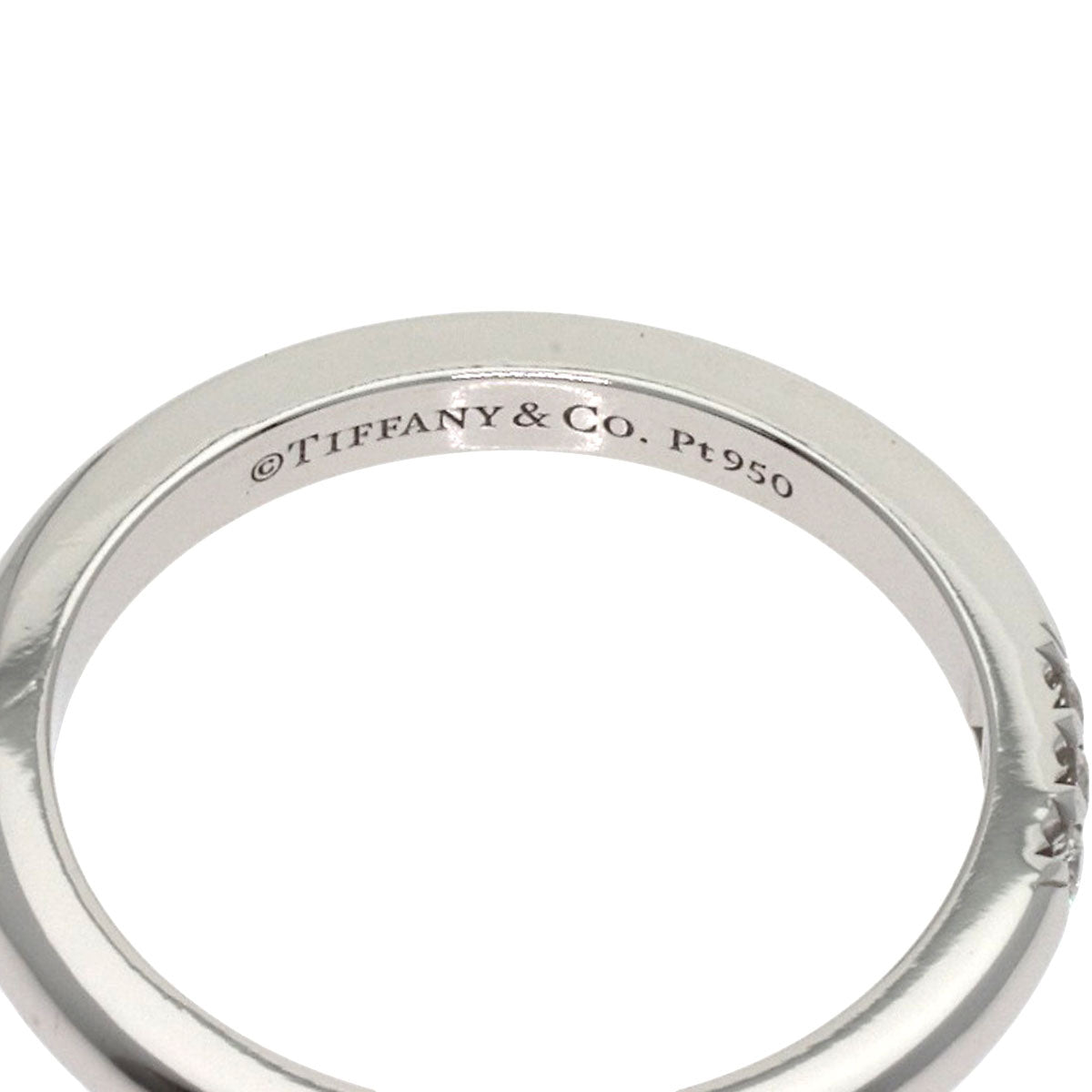TIFFANY&Co. Forever 3P Diamond Ring Platinum PT950 Ladies [Used]