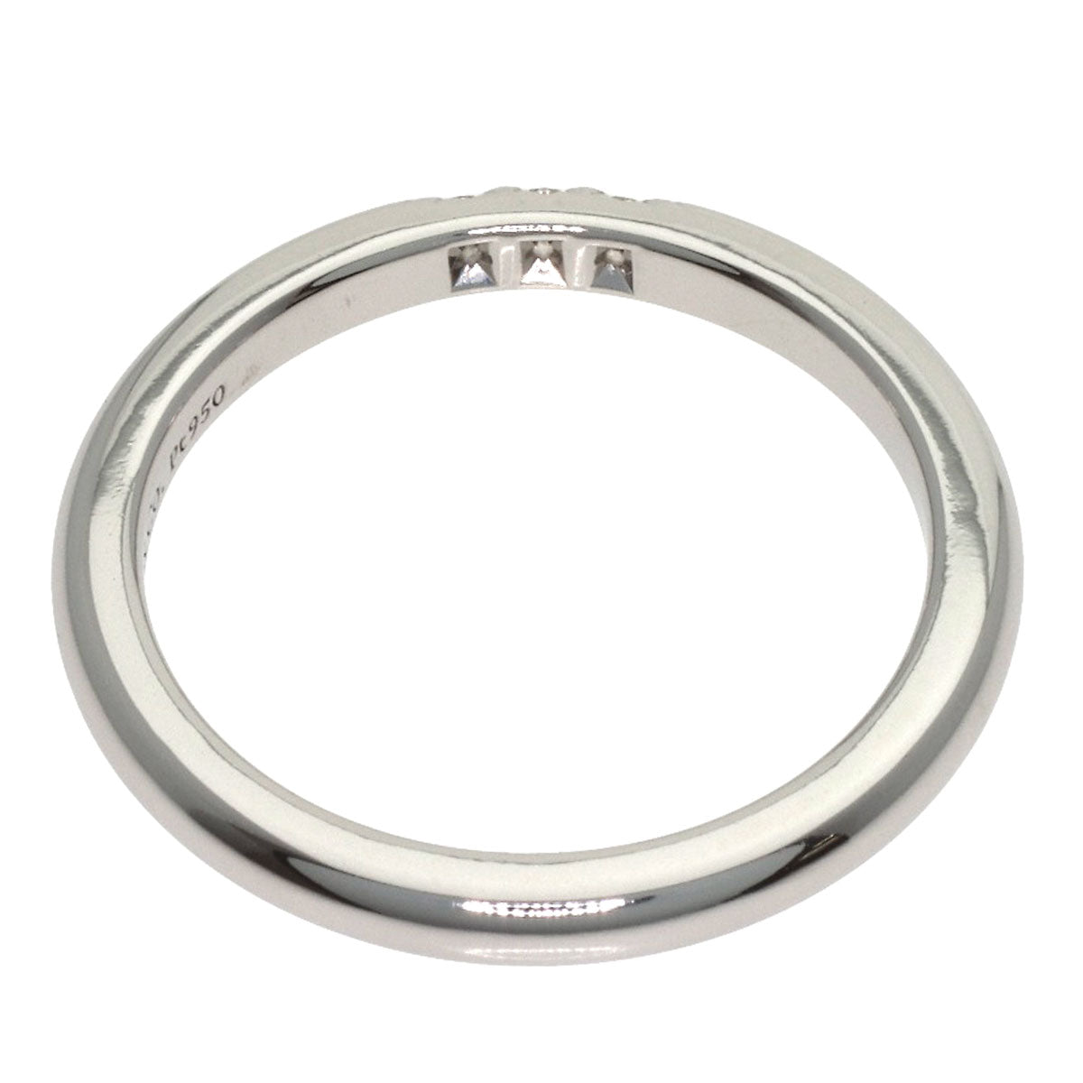 TIFFANY&Co. Forever 3P Diamond Ring Platinum PT950 Ladies [Used]