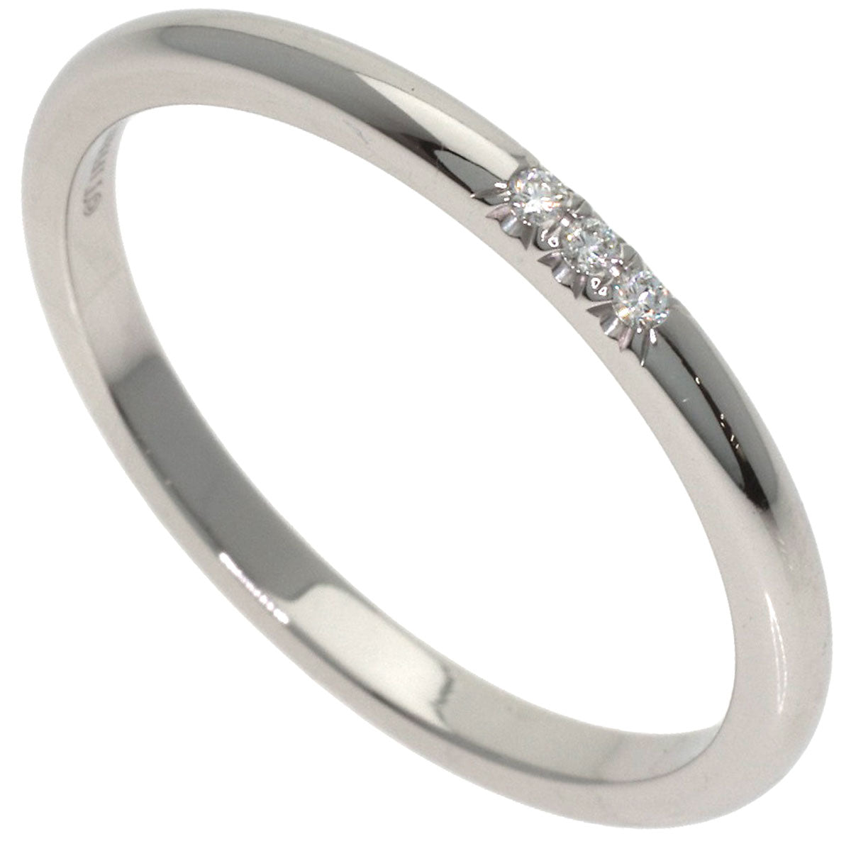 TIFFANY&Co. Forever 3P Diamond Ring Platinum PT950 Ladies [Used]
