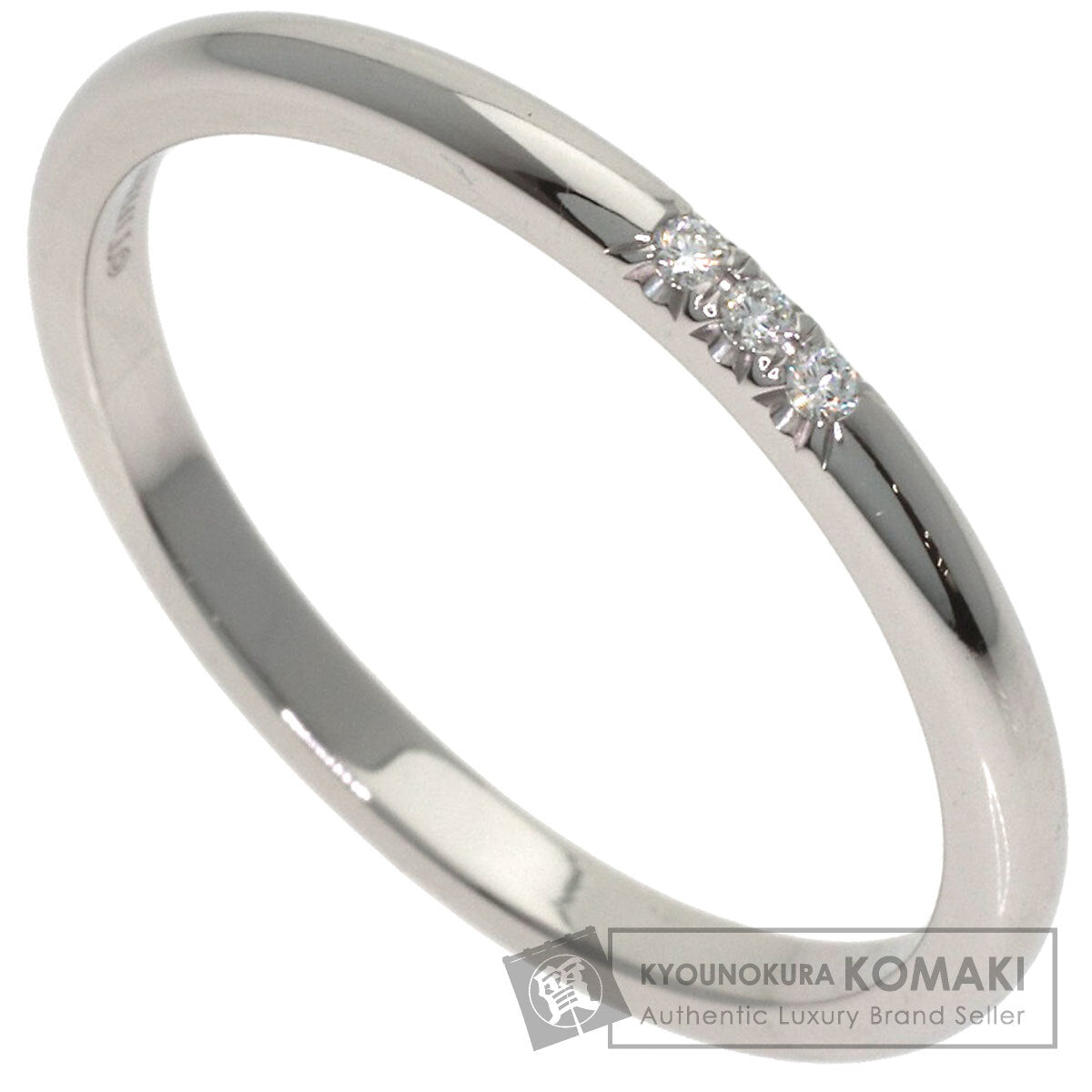 TIFFANY&Co. Forever 3P Diamond Ring Platinum PT950 Ladies [Used]