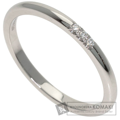 TIFFANY&Co. Forever 3P Diamond Ring Platinum PT950 Ladies [Used]
