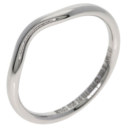 TIFFANY&Co. Curved band Ring Platinum PT950 Ladies [Used]