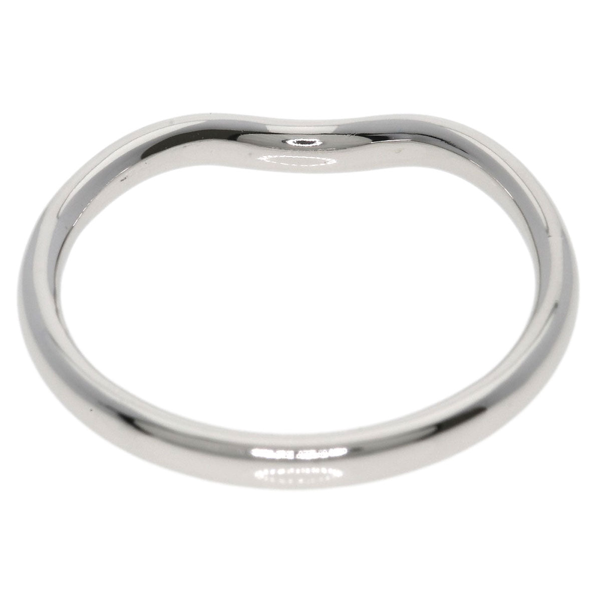 TIFFANY&Co. Curved band Ring Platinum PT950 Ladies [Used]