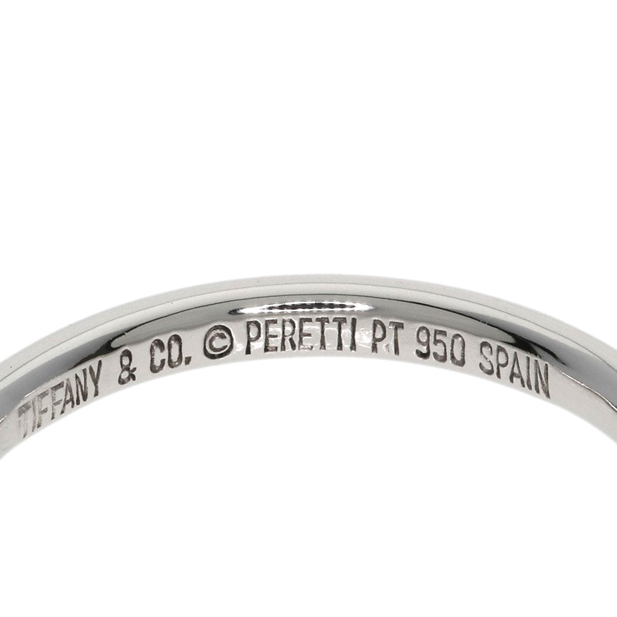 TIFFANY&Co. Curved band Ring Platinum PT950 Ladies [Used]