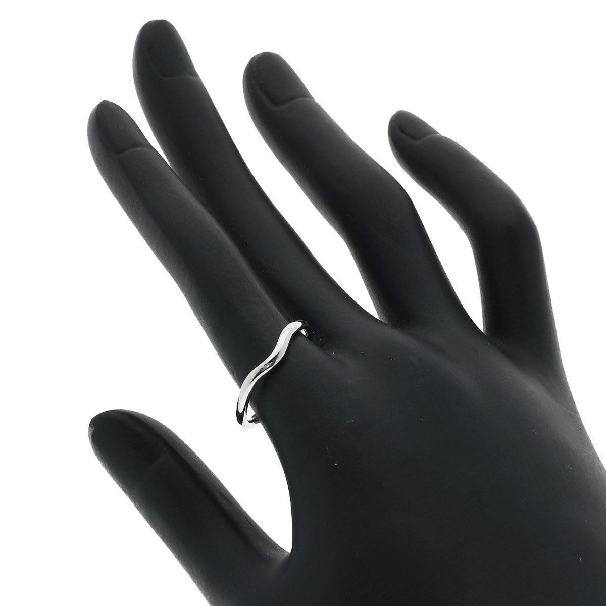 TIFFANY&Co. Curved band Ring Platinum PT950 Ladies [Used]