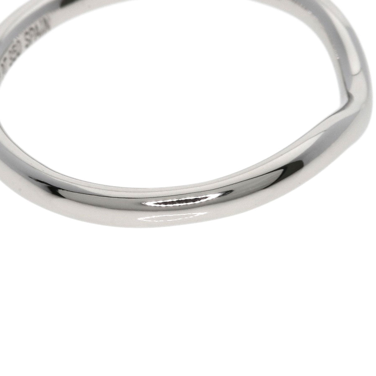 TIFFANY&Co. Curved band Ring Platinum PT950 Ladies [Used]