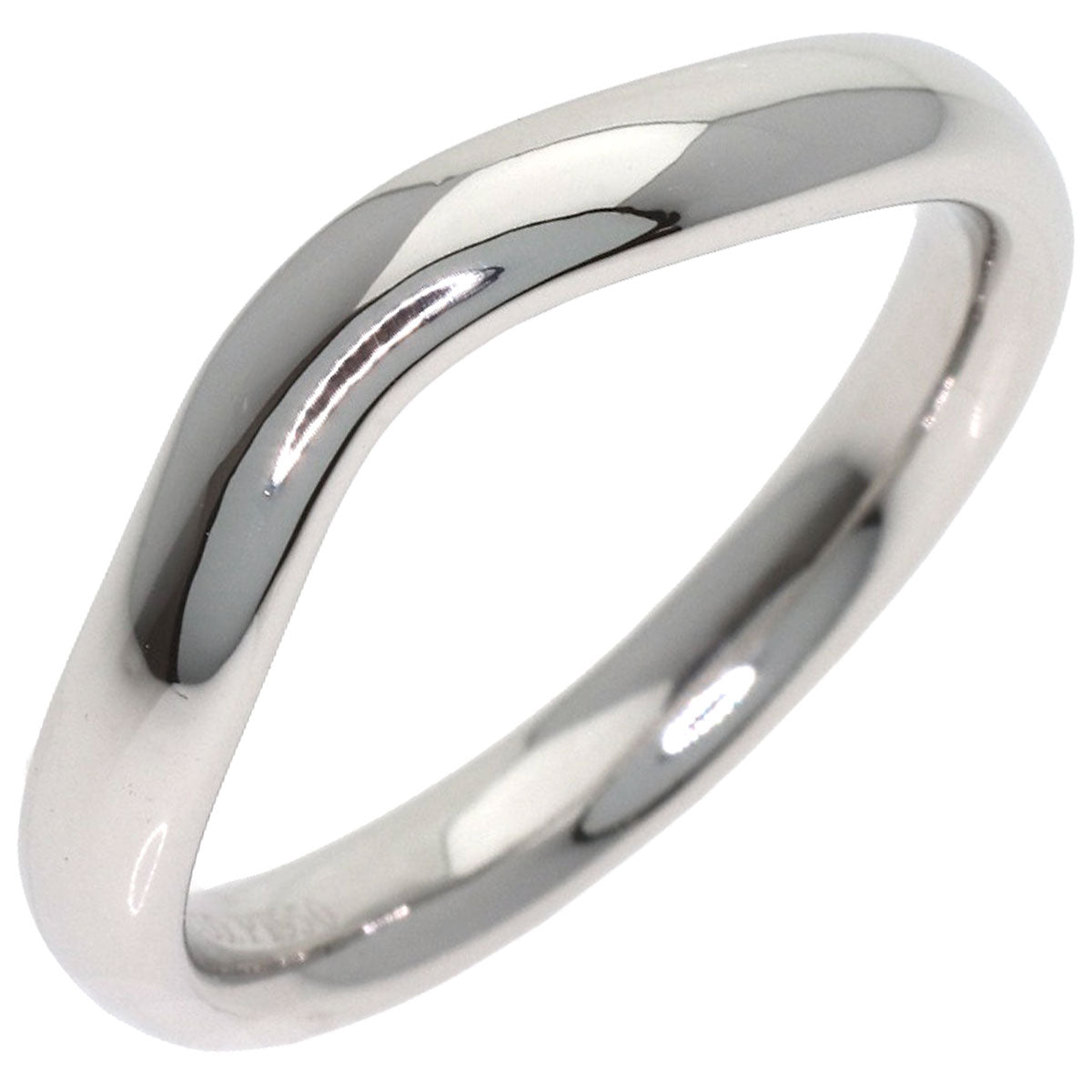 TIFFANY&Co. Curved band Ring Platinum PT950 Ladies [Used]