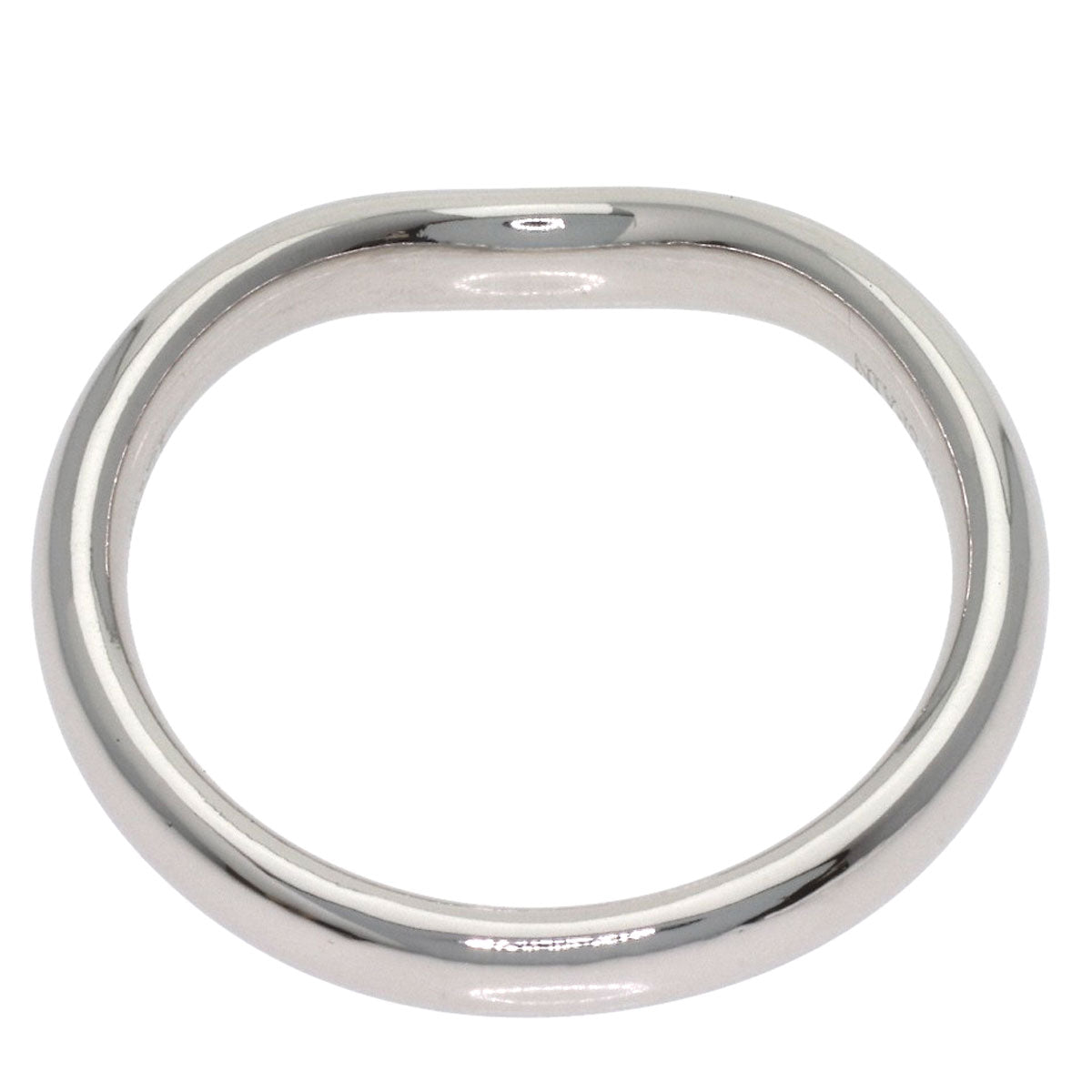 TIFFANY&Co. Curved band Ring Platinum PT950 Ladies [Used]