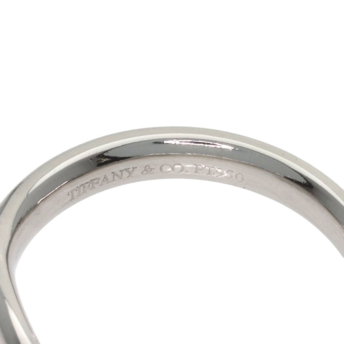 TIFFANY&Co. Curved band Ring Platinum PT950 Ladies [Used]