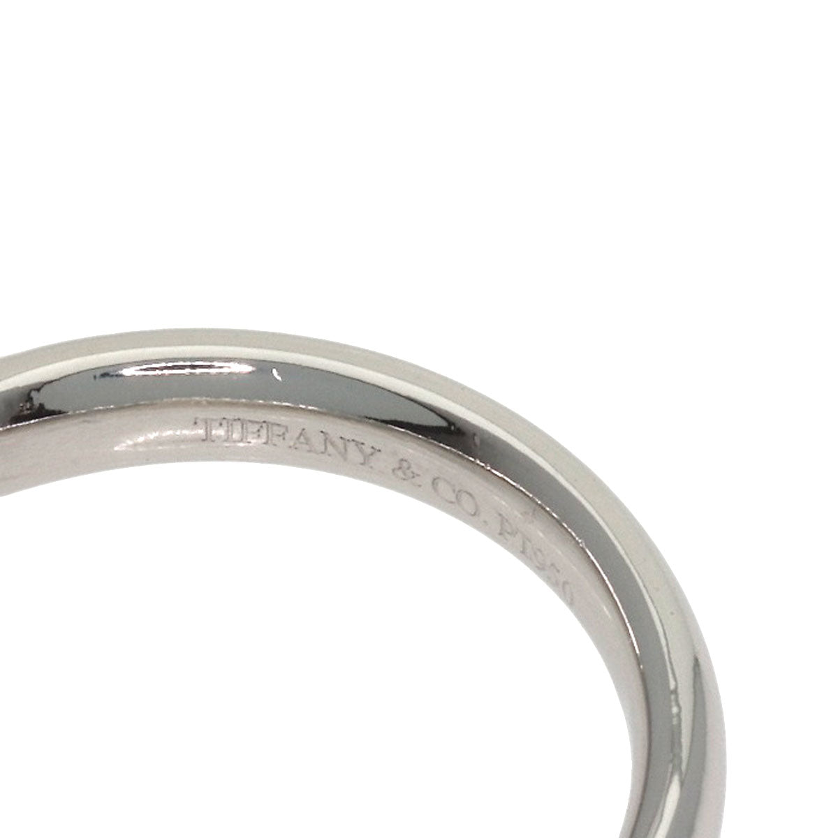 TIFFANY&Co. Curved band Ring Platinum PT950 Ladies [Used]
