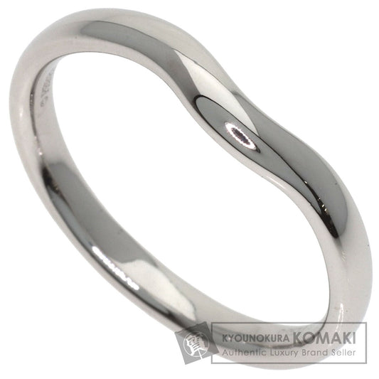 TIFFANY&Co. Curved band Ring Platinum PT950 Ladies [Used]