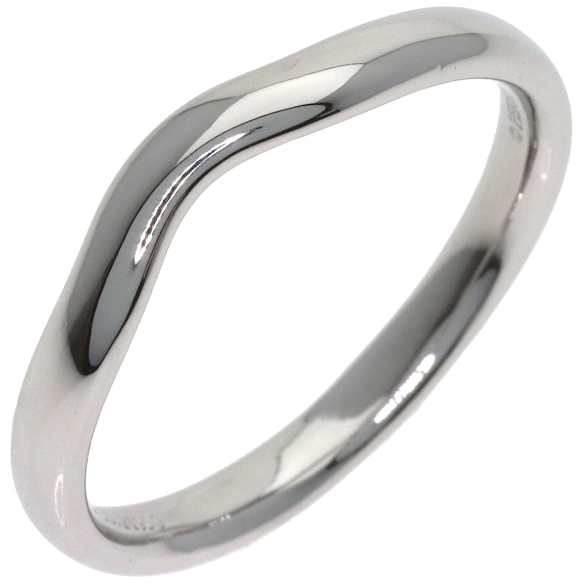 TIFFANY&Co. Curved band Ring Platinum PT950 Ladies [Used]