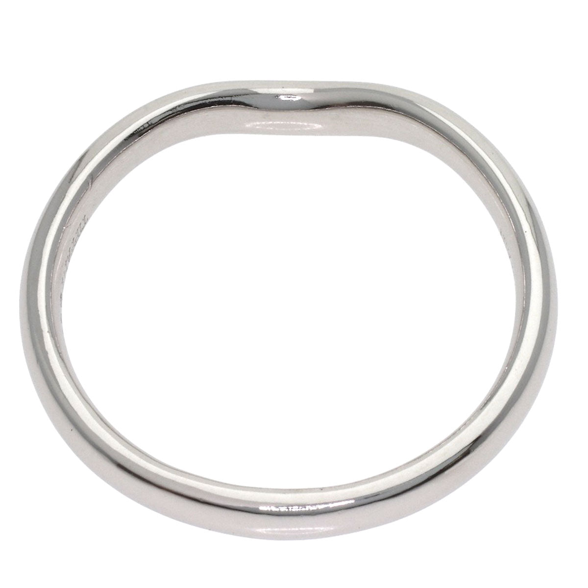 TIFFANY&Co. Curved band Ring Platinum PT950 Ladies [Used]
