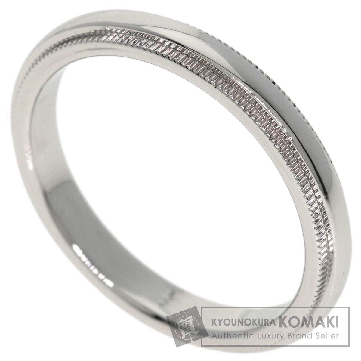 TIFFANY&Co. Milgrain Ring Platinum PT950 Ladies [Used]
