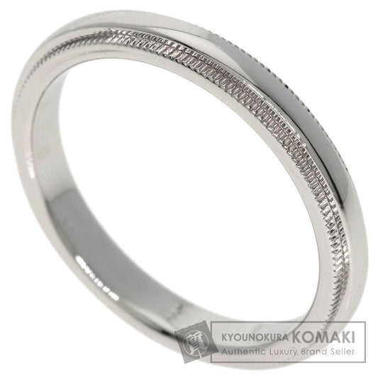TIFFANY&Co. Milgrain Ring Platinum PT950 Ladies [Used]
