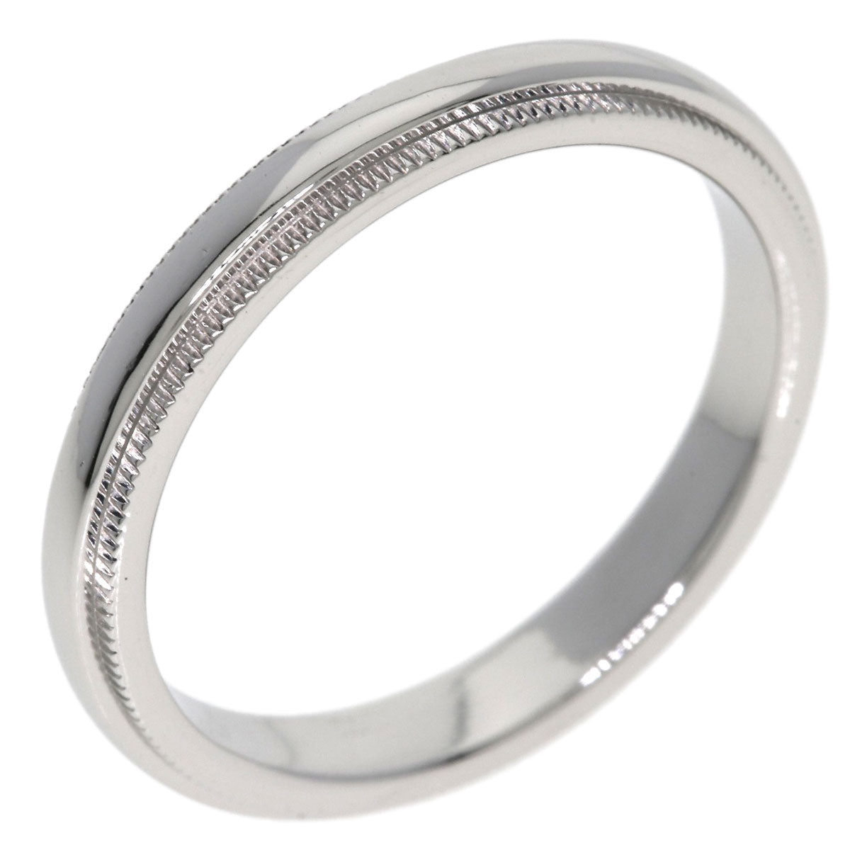 TIFFANY&Co. Milgrain Ring Platinum PT950 Ladies [Used]