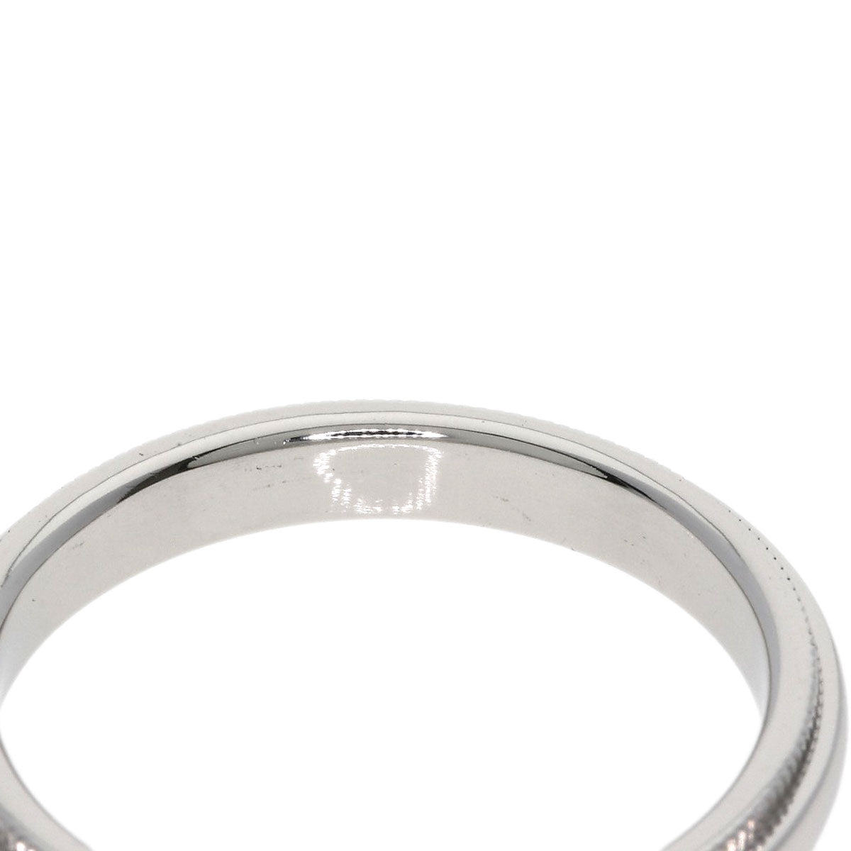 TIFFANY&Co. Milgrain Ring Platinum PT950 Ladies [Used]