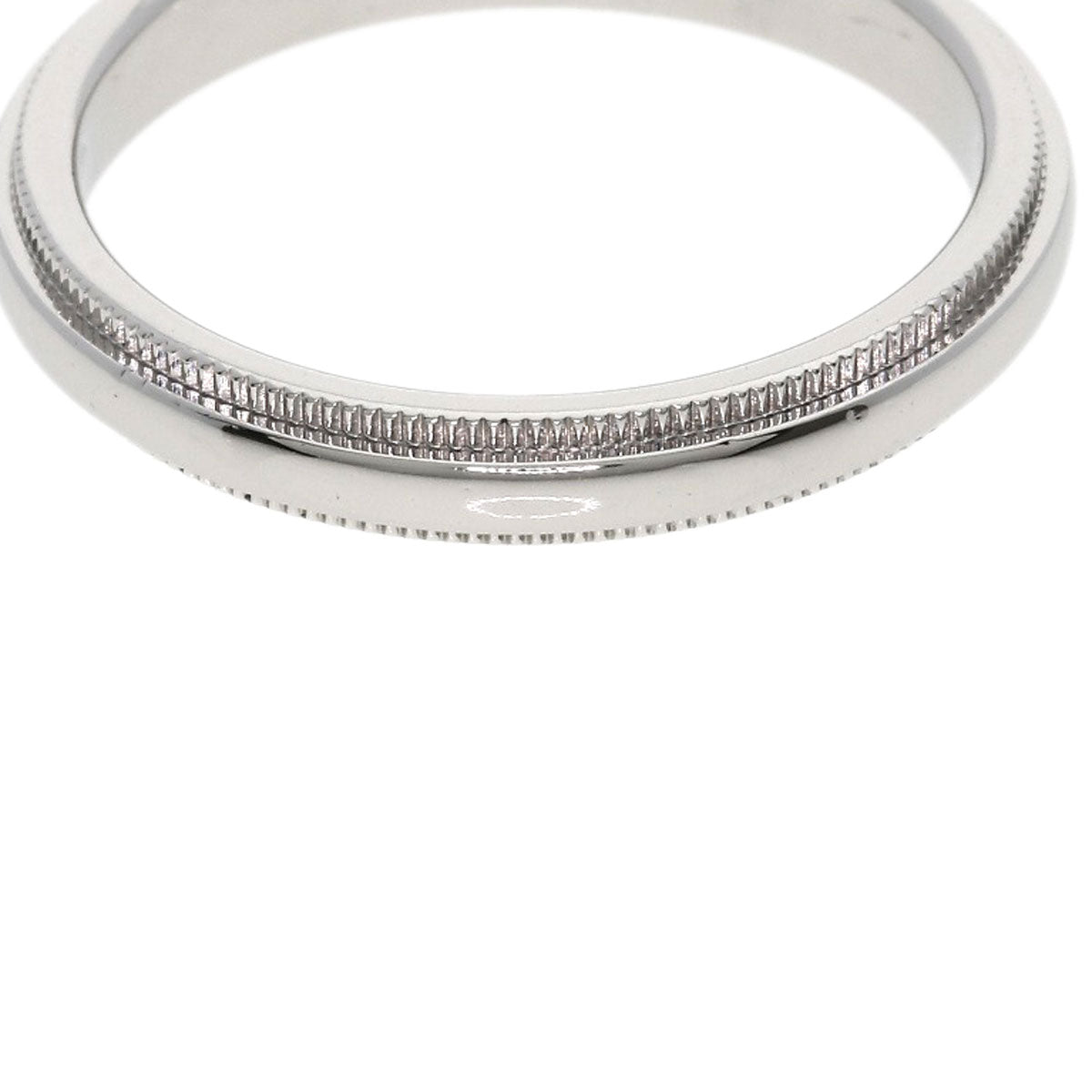 TIFFANY&Co. Milgrain Ring Platinum PT950 Ladies [Used]