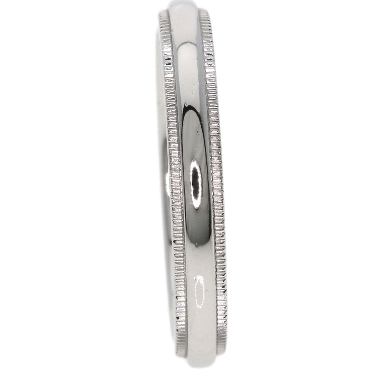 TIFFANY&Co. Milgrain Ring Platinum PT950 Ladies [Used]