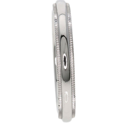 TIFFANY&Co. Milgrain Ring Platinum PT950 Ladies [Used]