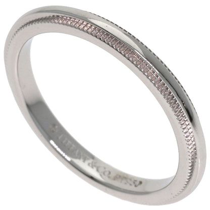 TIFFANY&Co. Milgrain Ring Platinum PT950 Ladies [Used]