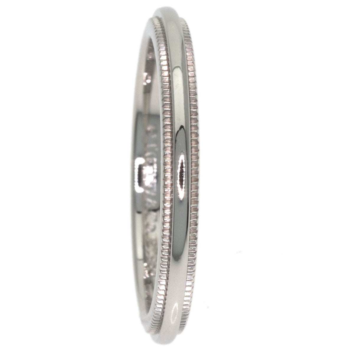 TIFFANY&Co. Milgrain Ring Platinum PT950 Ladies [Used]