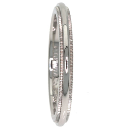 TIFFANY&Co. Milgrain Ring Platinum PT950 Ladies [Used]