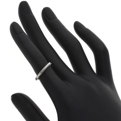 TIFFANY&Co. Milgrain Ring Platinum PT950 Ladies [Used]