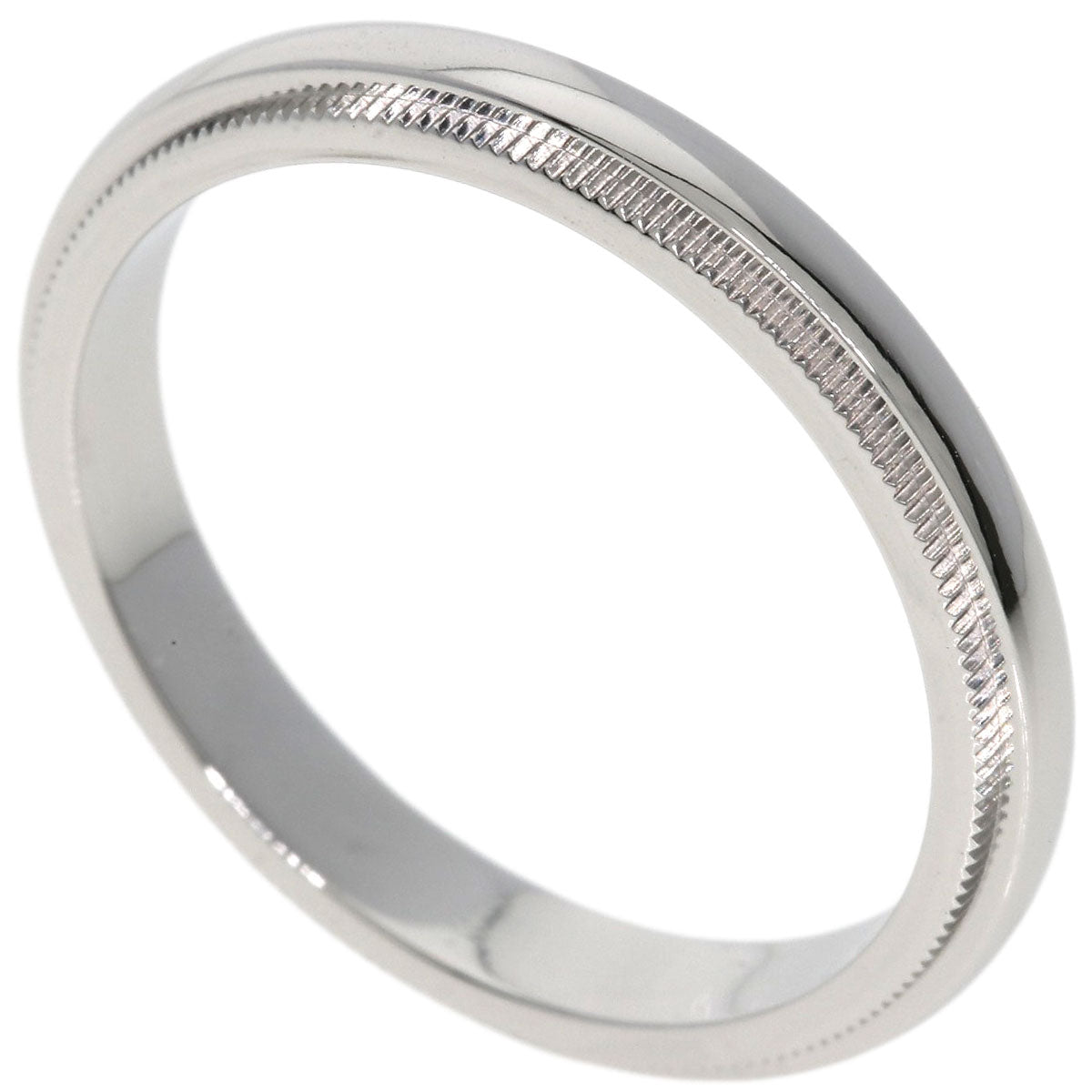 TIFFANY&Co. Milgrain Ring Platinum PT950 Ladies [Used]