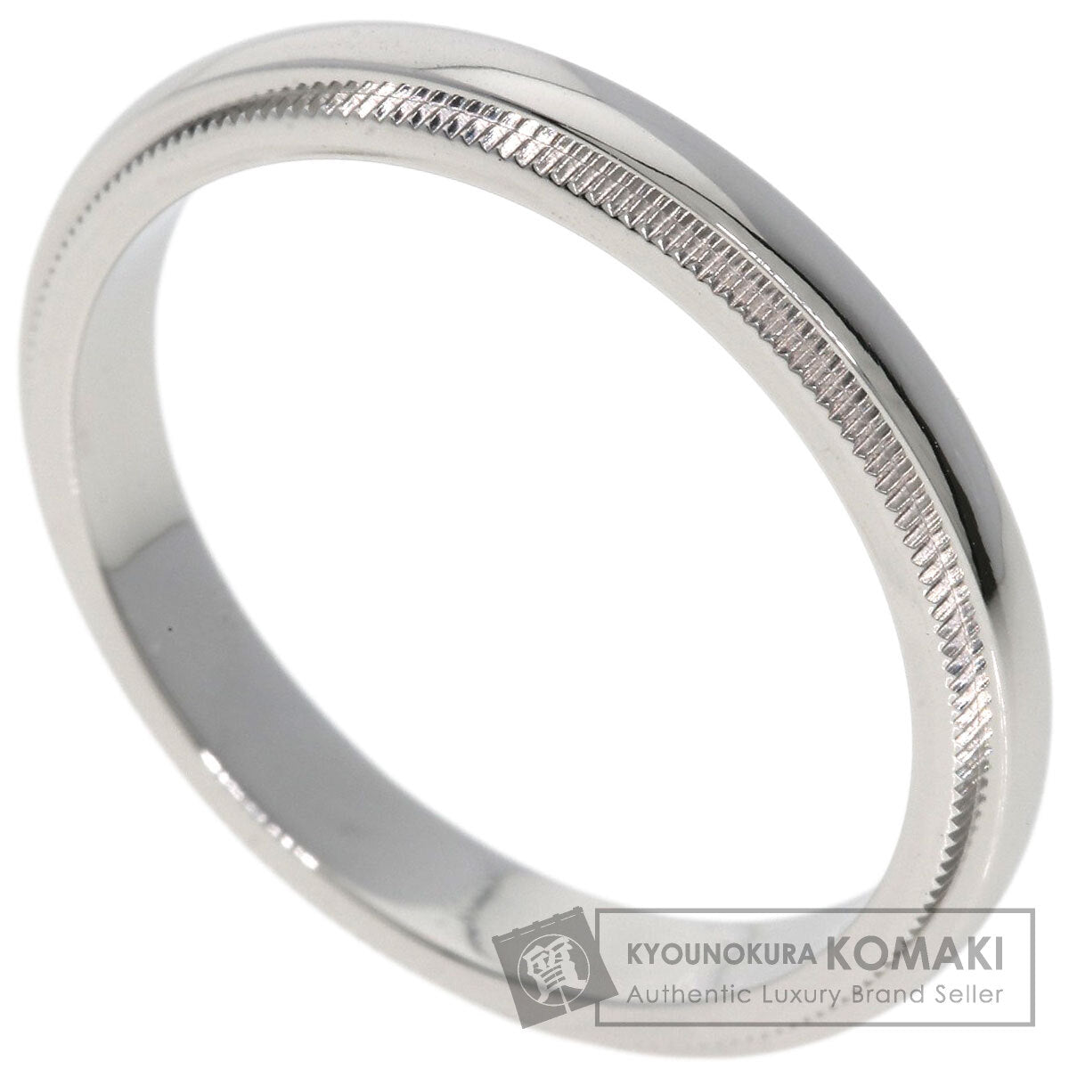 TIFFANY&Co. Milgrain Ring Platinum PT950 Ladies [Used]