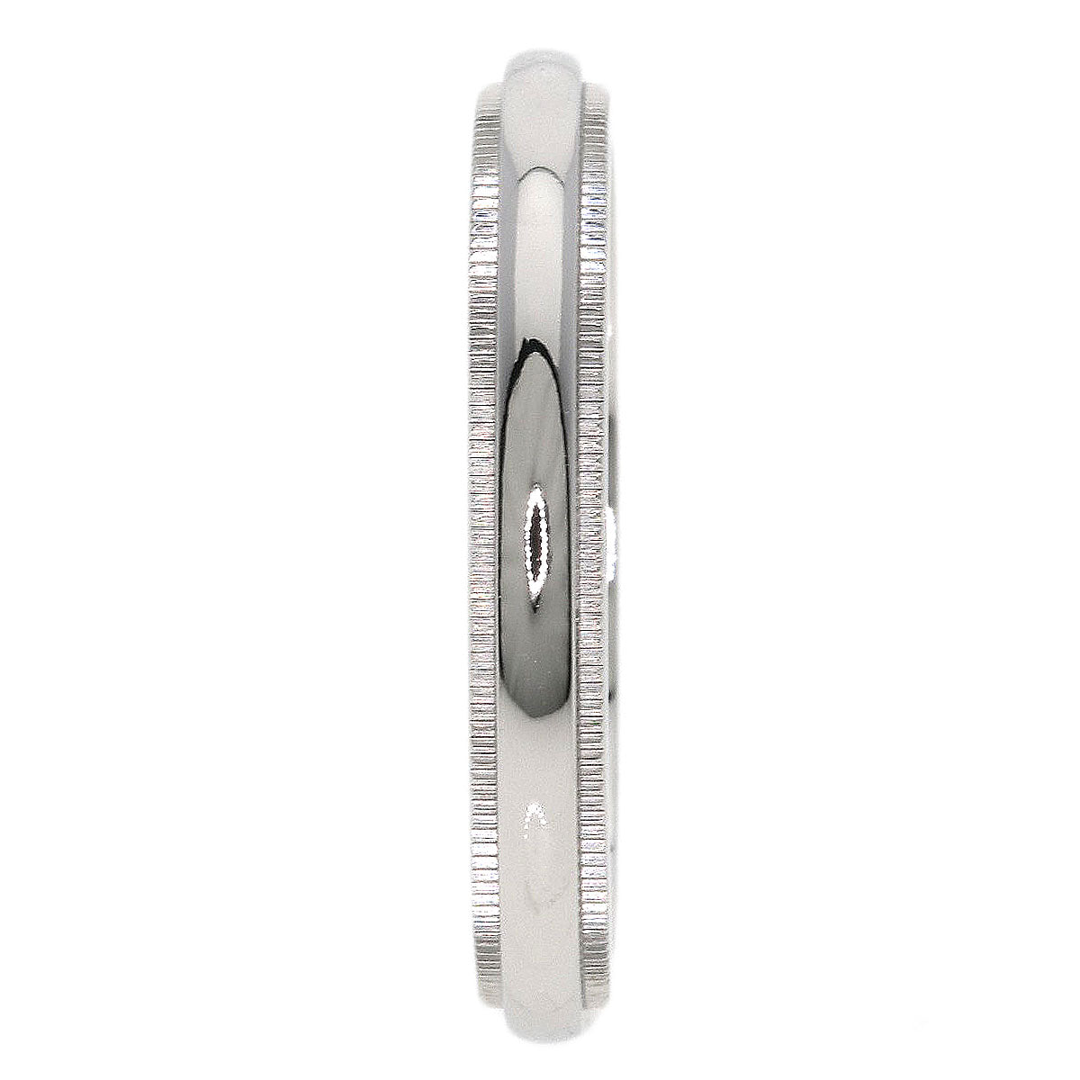 TIFFANY&Co. Milgrain Ring Platinum PT950 Ladies [Used]