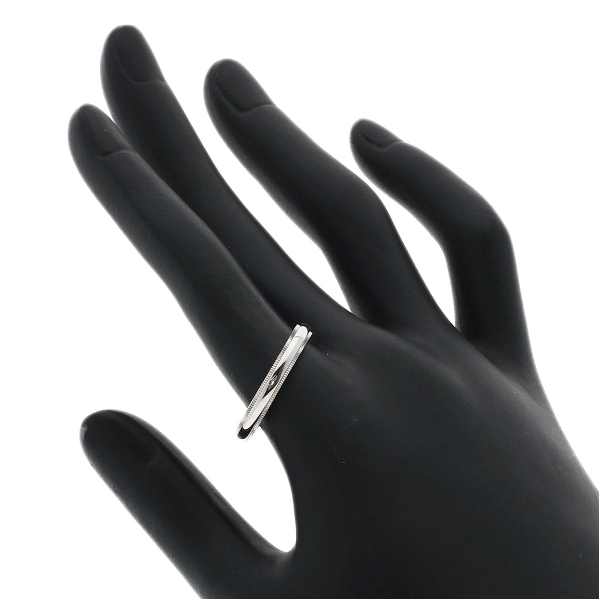 TIFFANY&Co. Milgrain Ring Platinum PT950 Ladies [Used]