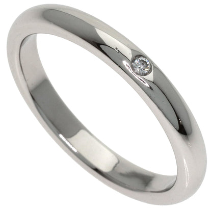 TIFFANY&Co. Band ring with 1 diamond Ring Platinum PT950 Ladies [Used]