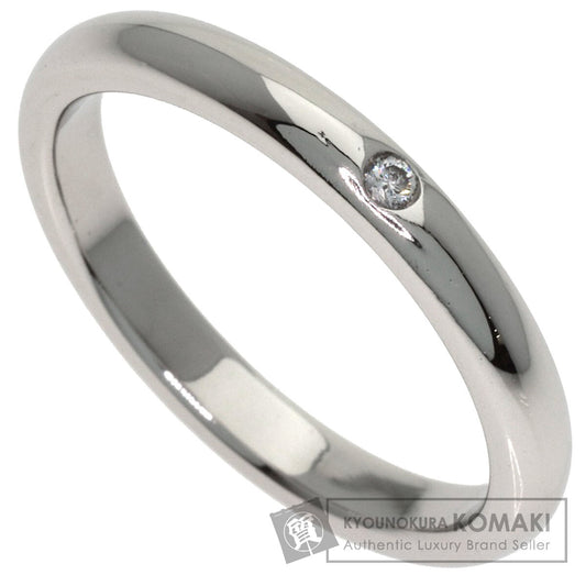 TIFFANY&Co. Band ring with 1 diamond Ring Platinum PT950 Ladies [Used]