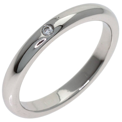 TIFFANY&Co. Band ring with 1 diamond Ring Platinum PT950 Ladies [Used]