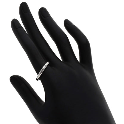 TIFFANY&Co. Band ring with 1 diamond Ring Platinum PT950 Ladies [Used]