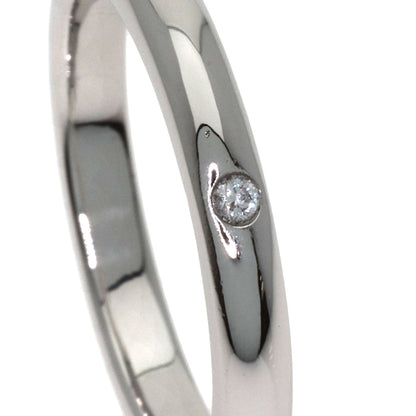 TIFFANY&Co. Band ring with 1 diamond Ring Platinum PT950 Ladies [Used]