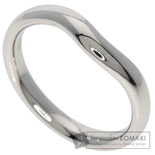 TIFFANY&Co. Curved band Ring Platinum PT950 Ladies [Used]