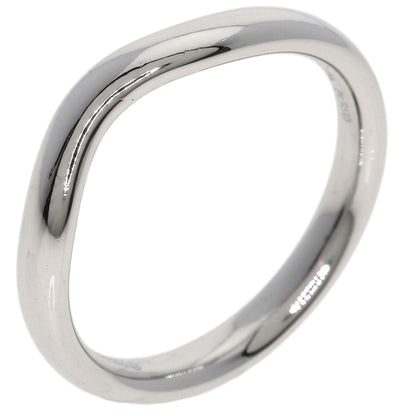 TIFFANY&Co. Curved band Ring Platinum PT950 Ladies [Used]