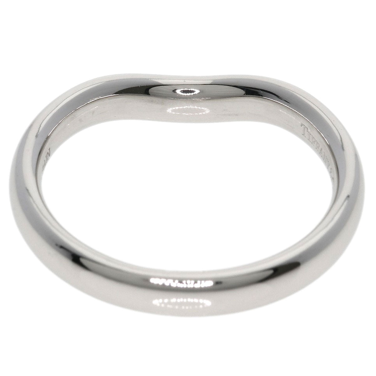 TIFFANY&Co. Curved band Ring Platinum PT950 Ladies [Used]