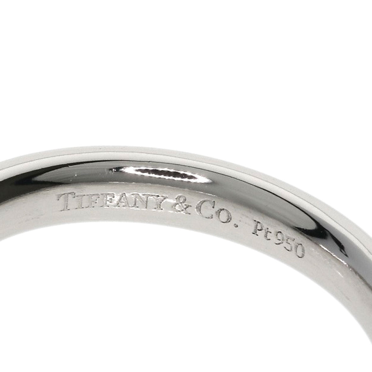 TIFFANY&Co. Curved band Ring Platinum PT950 Ladies [Used]