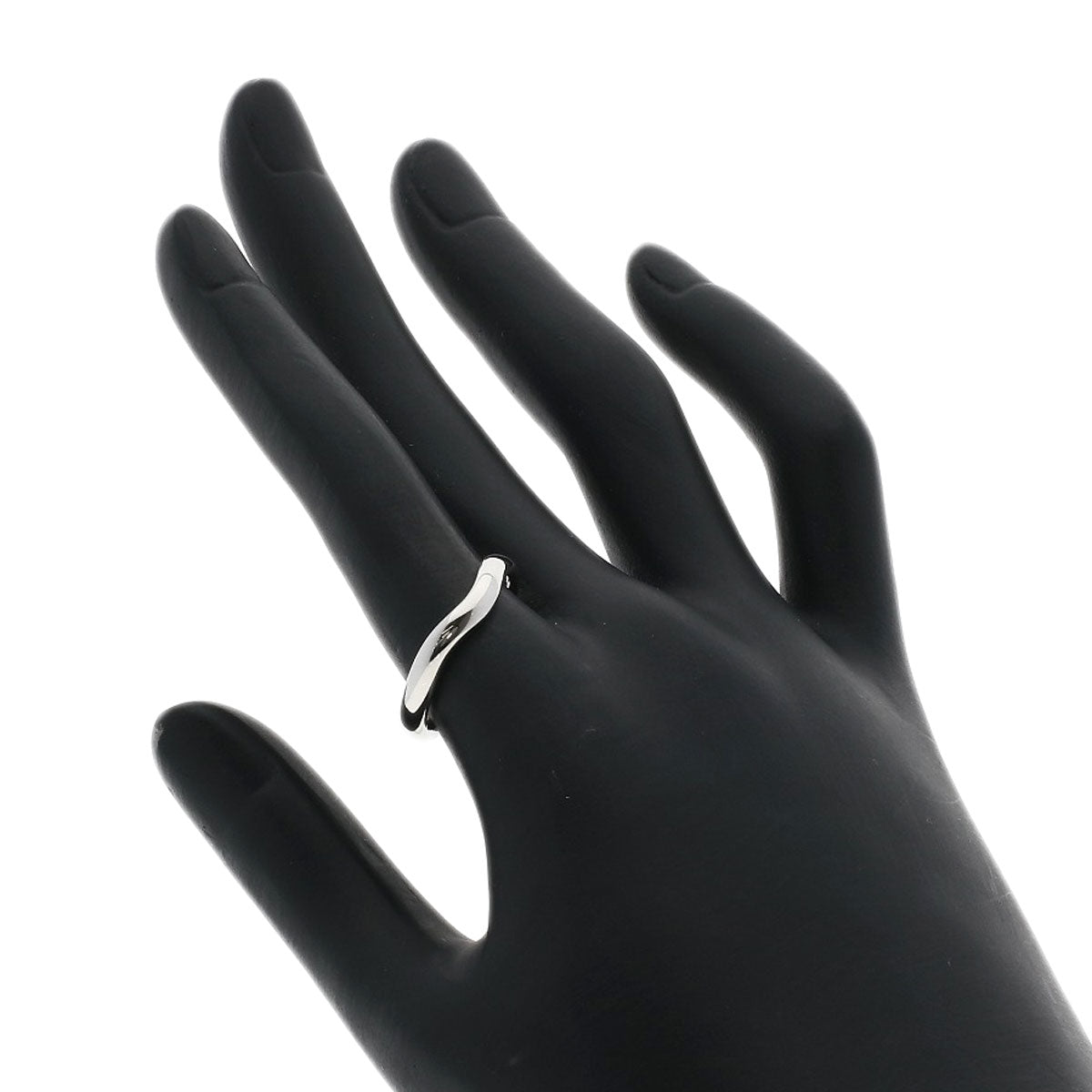 TIFFANY&Co. Curved band Ring Platinum PT950 Ladies [Used]