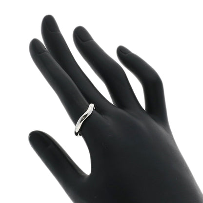 TIFFANY&Co. Curved band Ring Platinum PT950 Ladies [Used]