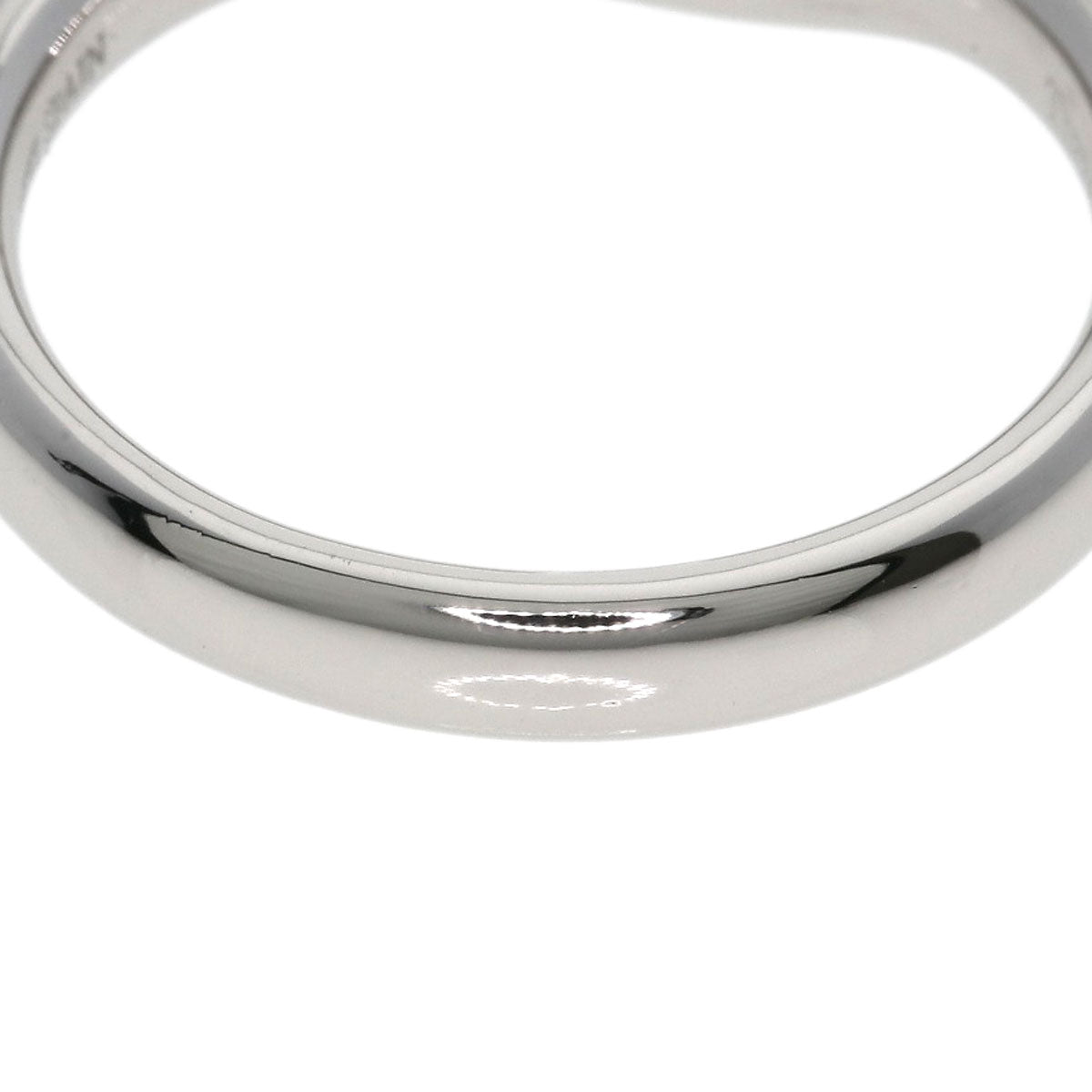 TIFFANY&Co. Curved band Ring Platinum PT950 Ladies [Used]